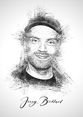 Jonny Buckland Sketch Portrait