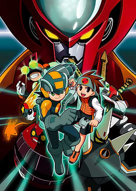 Megaman Star Force Team Illustration