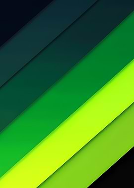 Green Gradient Abstract Layers