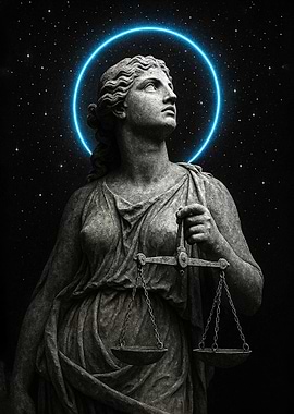 Libra sign with Neon Halo