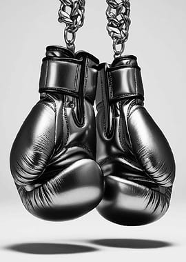 Hanging Boxing Gloves