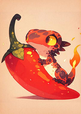 Lizard Chili Pepper