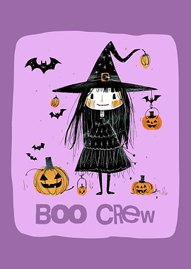Halloween Boo Crew Witch