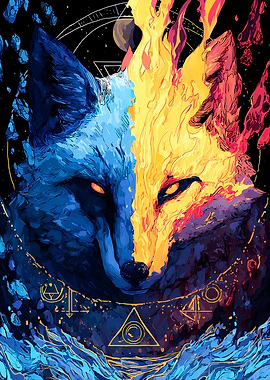 Fire and Ice Spirit Fox