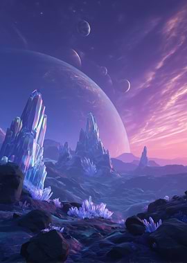 Alien Crystal Landscape