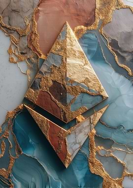 Ethereum Marble and Gold