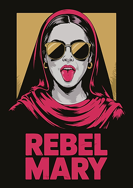 Rebel Mary Graphic Art