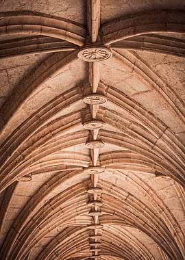 Stone Arched Ceiling with Ribs