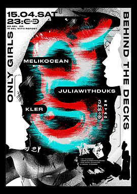 Only Girls Behind the Decks Poster