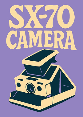 SX-70 Instant Camera Poster