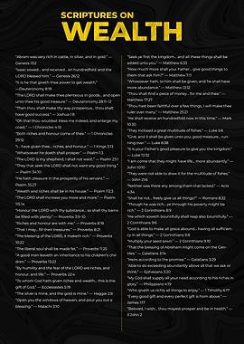 Scriptures on Wealth - Bible Verses