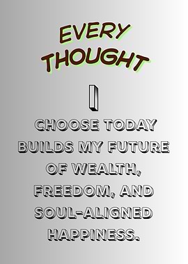 Every Thought Builds My Future