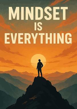 Mindset is Everything Motivational Poster