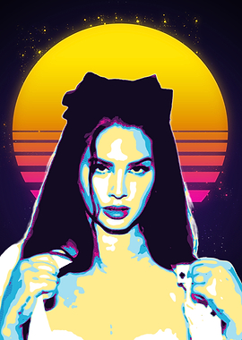 Lana Del Rey Retro Portrait