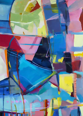 Prismatic Harmony – Bold Abstract Composition