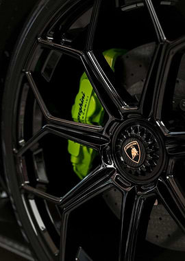 Lamborghini Wheel Close-Up