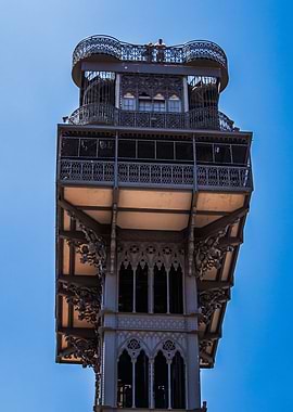 Santa Justa Lift, Lisbon, Portugal