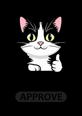Approve Cat Thumbs Up