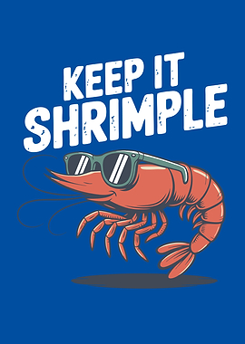 Keep It Shrimple Cool Shrimp Pun