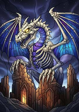 Skeletal Dragon on Castle Peak