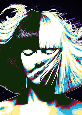 Sia Portrait Pop Art