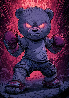 Angry Boxing Bear