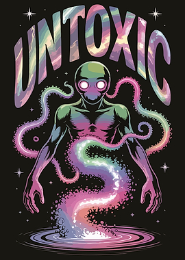 Untoxic Alien with Tentacles and Portal
