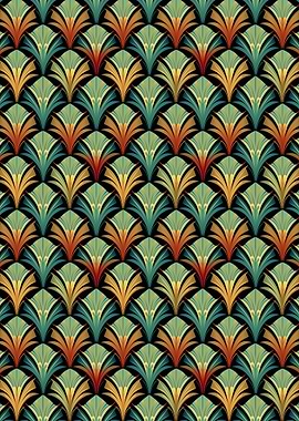 Art Deco Fan Pattern