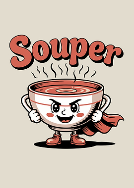 Souper Soup Pun Food Hero