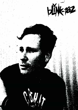 Blink-182 Portrait in Black and White