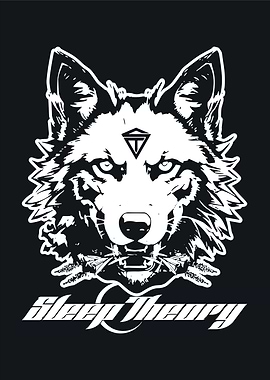 Sleep Theory Wolf Black and White