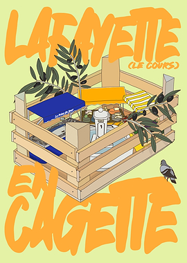 Lafayette en Cagette Illustration