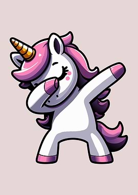 Funny Dabbing Unicorn Cute For Unicorn Lover