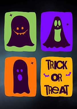 Halloween Ghosts Trick or Treat