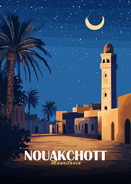 Nouakchott, Mauritania at Night