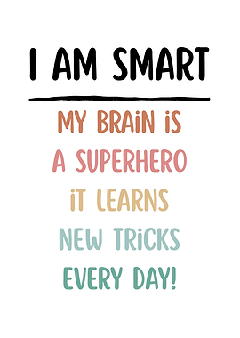 I Am Smart Brain Superhero