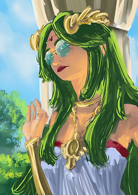 Palutena with Sunglasses Digital Art
