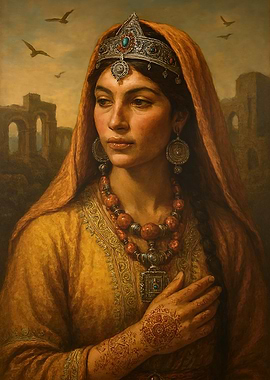 Portrait of Amazigh Princess - Eyes That Speak Without Words I Berber Fine Art Wall Decor