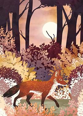Autumn Fox Forest