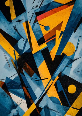 Abstract Geometric Composition | Abstract Street Geometry Art