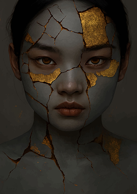 Kintsugi Asian Woman