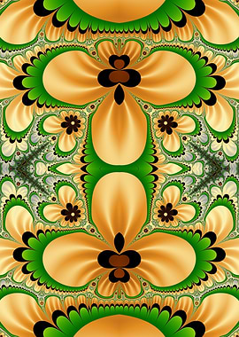 Floral Fractal Pattern