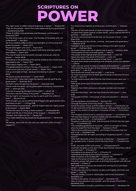 Scriptures on Power - Bible Verses