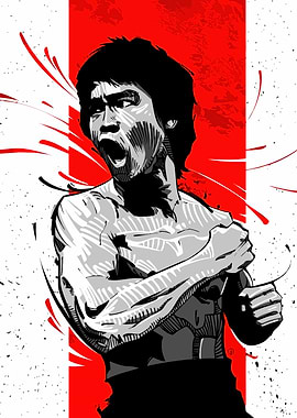Bruce Lee Illustration