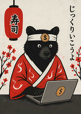 Bear Trader in Japanese Style