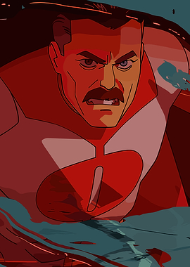 Omni Man Angry Portrait