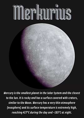 Planet Mercury Illustration