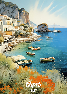 Capri, Italy: Coastal Village Scene
