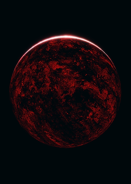 Volcanic Planet Eclipse