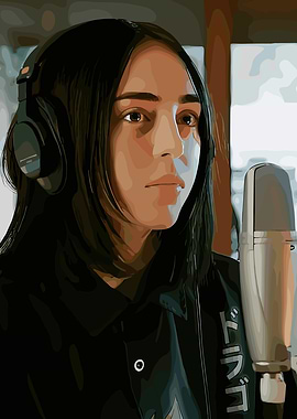 Billie Eilish in Recording Studio